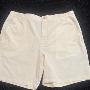 Southern Proper Cream Men's Flat Front Shorts
